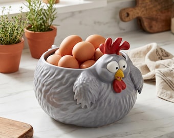 3D Printable Chicken Planter STL File | Cute Rooster Succulent Pot | Digital Download | Farmhouse Kitchen Decor | Commercial License