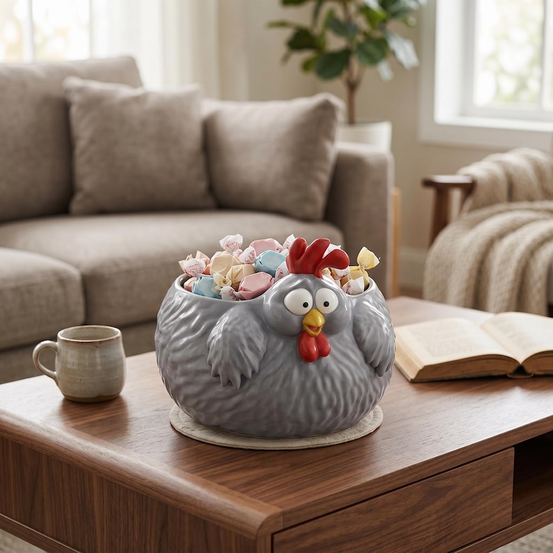 3D printable planter chicken planter STL rooster pot 3D model succulent holder STL farmhouse decor 3D print cute animal planter kitchen organizer STL digital download 3D file Etsy STL file Cults3D model support free 3D print beginner friendly 3D print whimsical home decor 3D printing .
