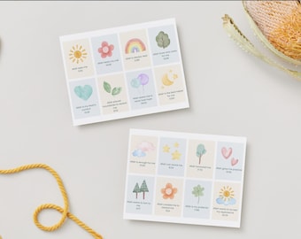 Islamic Affirmation Cards for Muslim Kids, Qur'an Reminders (PDF)