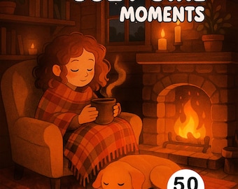 Cozy Girl Coloring Book Cute Aesthetic Fall Coloring Pages For Girls And Teens Relaxing Autumn Activity Printable Digital coloring book