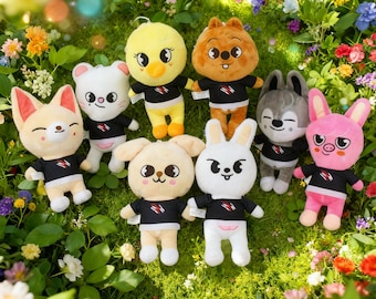 Poupée en peluche animal inspirée de la Kpop Skzoo, 20 cm, peluche douce pour les fans, cadeaux faits main