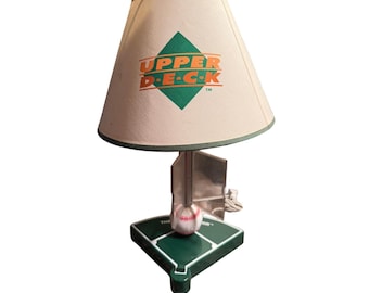 Vtg Upper Deck Baseball Illuminator Lamp (1996) Revolving Card Holder