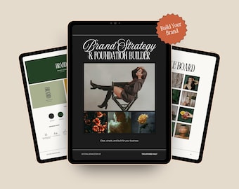 Brand Strategy Workbook for Beginners, Build Your Visual Identity, Branding Guide for Creative Businesses