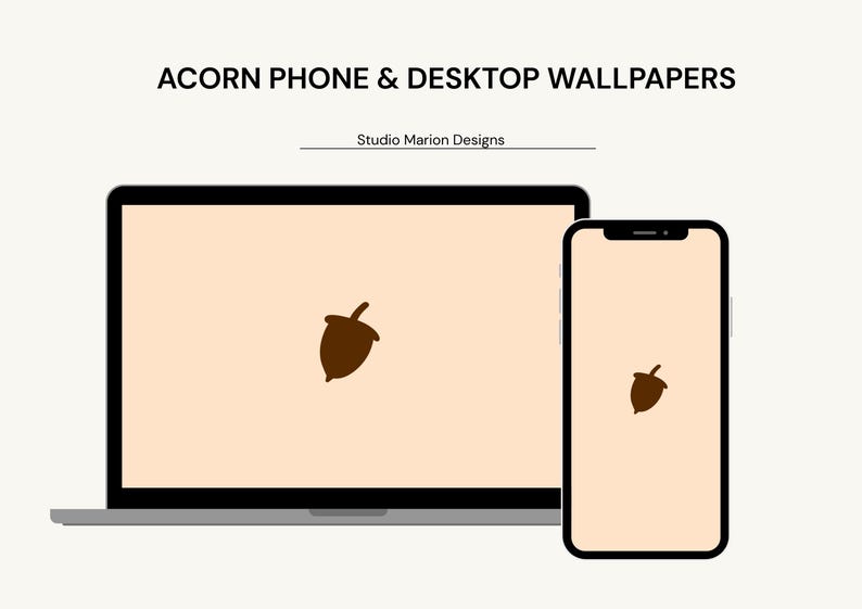Acorn Phone & Desktop Wallpapers 4K - Etsy