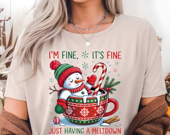 Lustiger Schneemann Weihnachten PNG, Urlaub Clipart (digitaler Download)