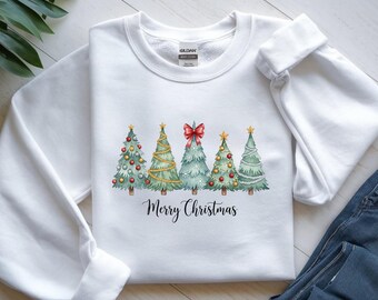 Árvore de Natal em aquarela PNG, Clipart festivo de Natal (Download digital)