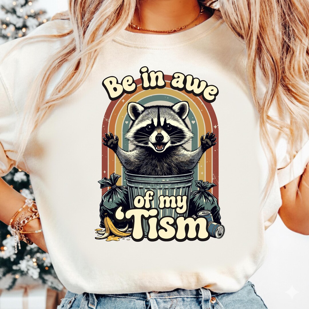 Funny Autism Meme Raccoon PNG - Neurodivergent Pride (digital Download ...