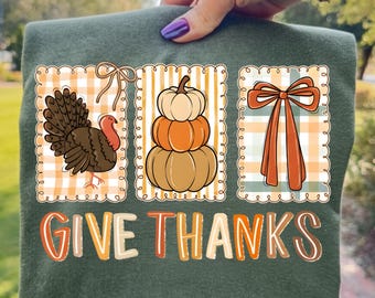 Coquette Thanksgiving PNG | Hand Drawn Fall Frames (Digital Download)