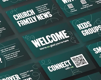 Modello Canva per diapositive di annunci per chiese moderne / Presentazione diapositive