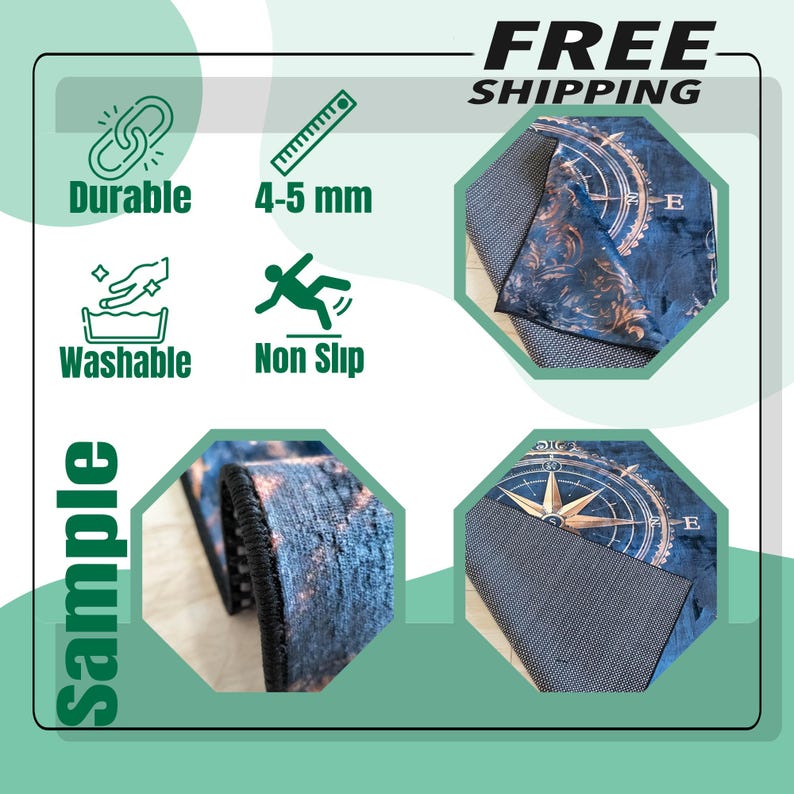 Dark Fantasy Magic Circle Rug, Fire Portal, Arcane Symbol Floor Decor ...