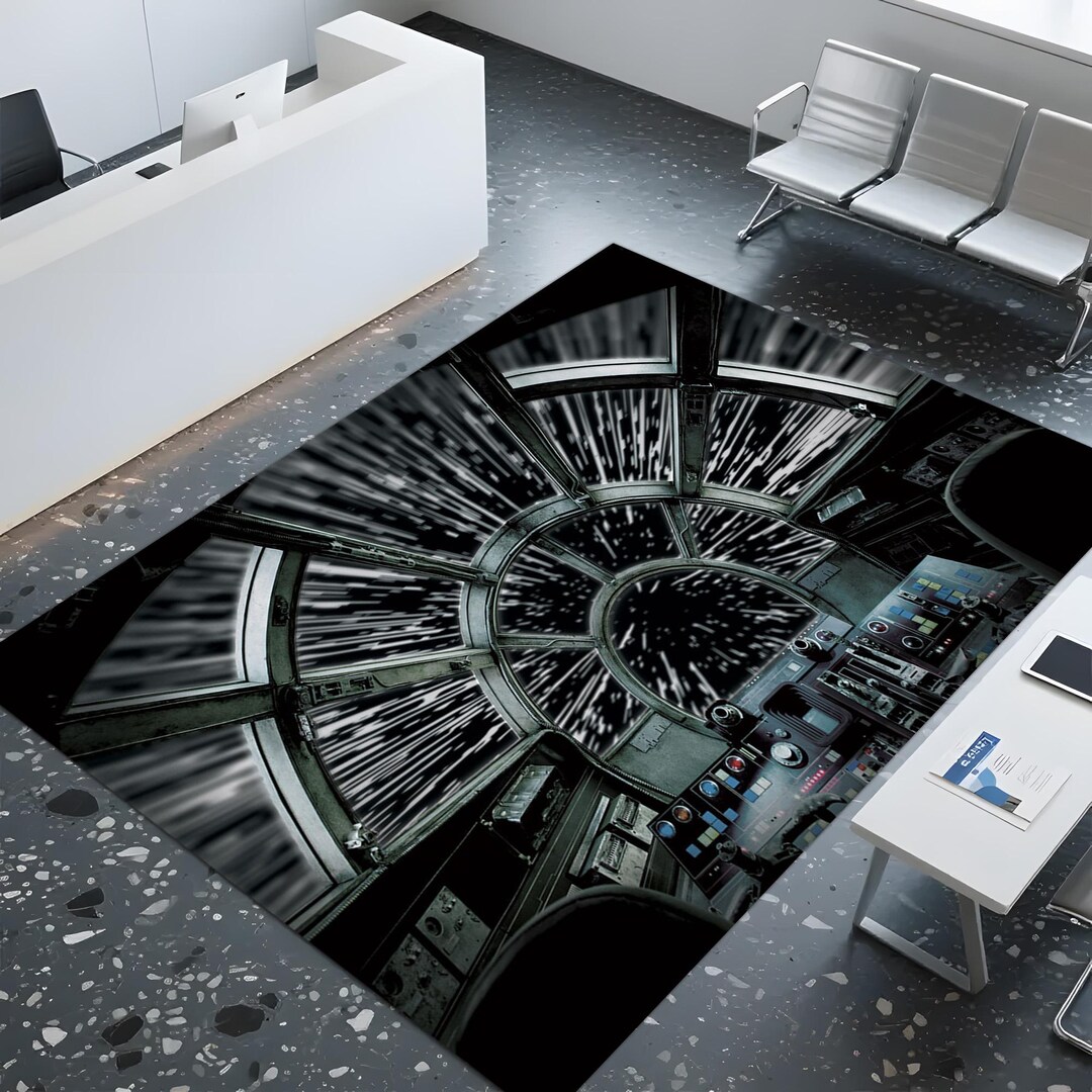 Millennium Falcon Cockpit Area Rug - Star Wars Decor Gift - Etsy