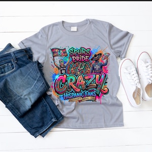 Crazy Hispanic Fans – Basketball Cultura PNG | San Antonio Inspired Fan Art