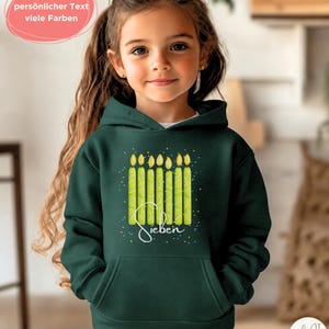 Hoodie Geburtstagsshirt Tennis Kerzen Geburtstag Jungen Mädchen Langarm personalisiert Zahl 7 8 9 10 Jahre Geschenkidee Langarmshirt