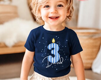 Personalized 3rd Birthday Shirt – Custom Name & Age – Third Birthday Gift for Toddler Boy or Girl – Birthday Tee or Hoodie