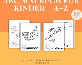 ABC Malbuch für Kinder | Buchstaben lernen mit Spaß | Alphabet zum Ausmalen A–Z (PDF)