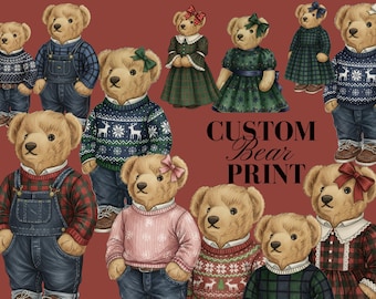 Custom RL Bear Print