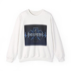 Paramedic Heartbeat Sweatshirt - Unisex Crewneck, Emergency Medical Sweatshirt, EMS Gift, Casual Wear, Medical Appreciation Apparel