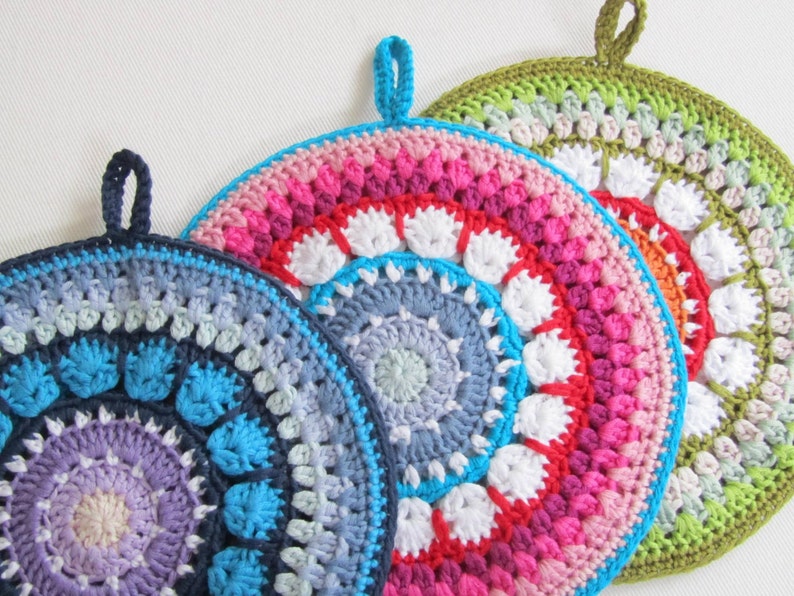 PDF Pattern Crochet Mandala/Potholder Rosetta image 3