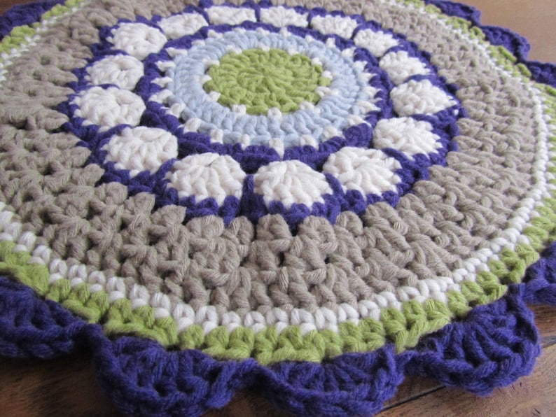 PDF Pattern Crochet Mandala/Potholder Rosetta image 5