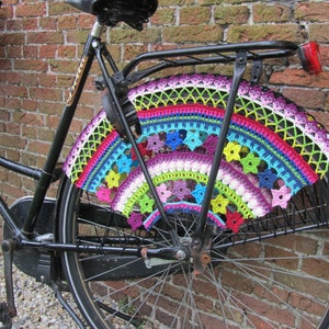 PDF Pattern Color Burst, Crochet Skirt Guards image 2
