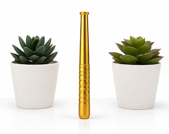 Gold metal straw – reusable, 78mm – Baseball straw – Discreet and portable