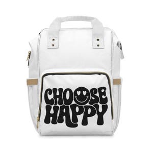 Stylish Multifunctional Diaper Backpack for Parents, Choose Happy Design, Baby Bag, Travel Backpack, Gifts for New Moms, Stylish Baby [...]