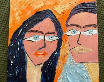 Arte abstracto "Yo y tú" Expresionismo figurativo