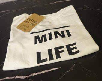 Camiseta Mini Life para niños pequeños / Camiseta a juego para papá / Camisetas a juego para papá e hijo / Camiseta para papá niño pequeño / Conjunto para el Día del Padre / Camiseta Mini Me