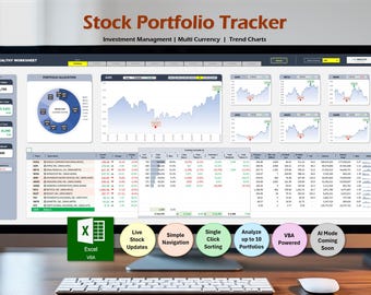Fortgeschrittener Stock Portfolio Tracker: Excel Stock Portfolio Tracker (VBA)
