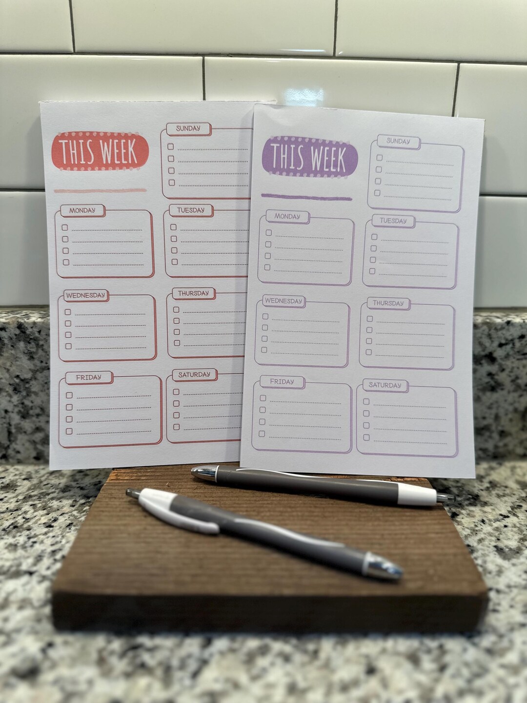 Weekly Planner Notepad for Moms & Teachers | To-do List Pad | Desk ...
