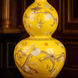 SGF Jingdezhen ceramic antique vase, hand painted Chinese porcelain decor, elegant home accent for living room, collectible art piece