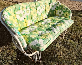 Buyer Pays Shipping -- Woodard Homecrest Loveseat Glider with OG Cushions