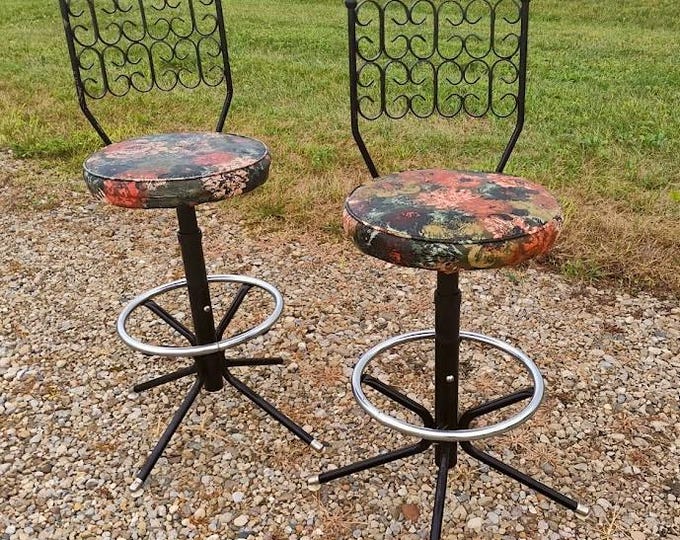 MCM Stools in the Style of Umanoff's Barcelona Stools - READ Description Re: Shipping