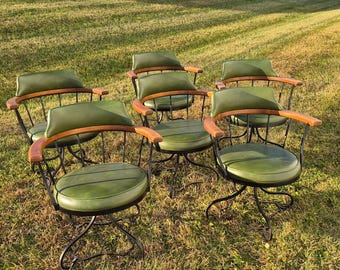 Vintage Patio Deck Adjustable Aluminum Chaise Lounge Recliner