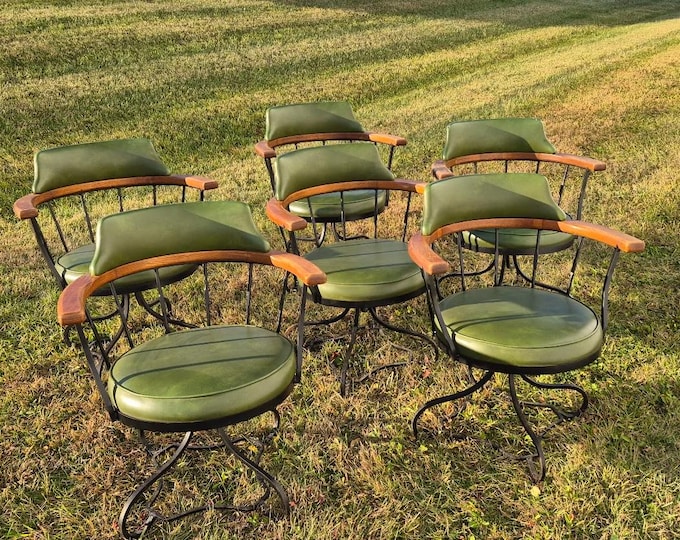 1971 McCarthy for Selrite Set - 6 Chairs & Table Base - Read Description Re: Shipping