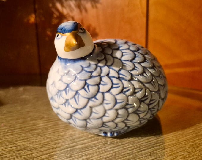 Vintage Hand-Painted Quail Figurine -- Andrea by Sadek
