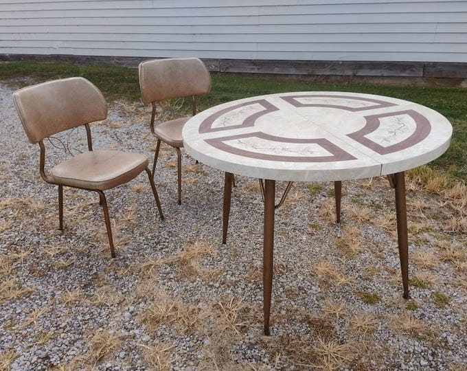 Queen City Dinette Set "Duchess Line" -- Table & Five Chairs -- READ Description Re: Shipping