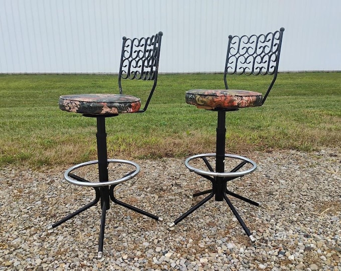 MCM "Barcelona" Style Stools in the Manner of Umanoff - READ Description Re: Shipping