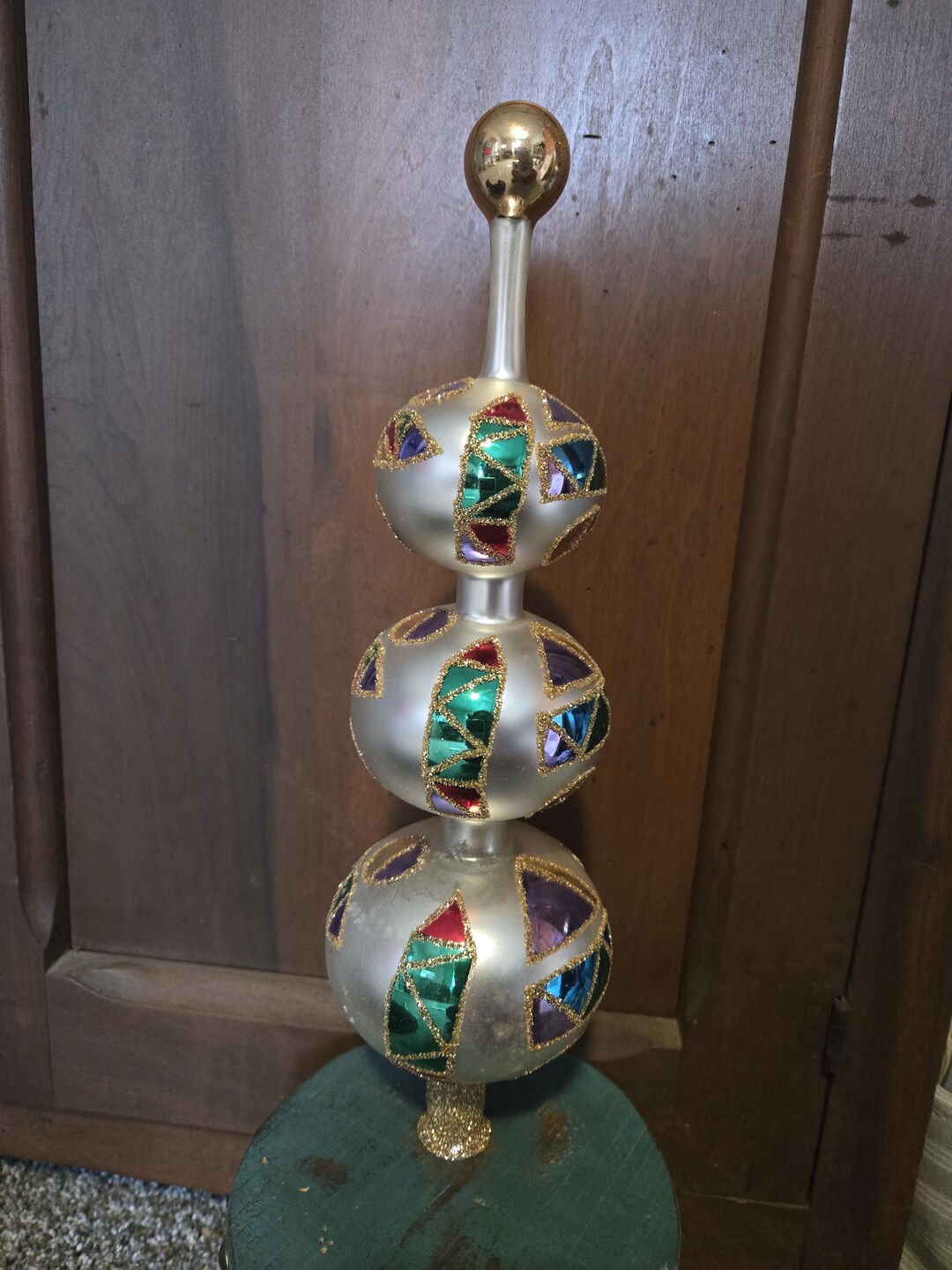Inital Tree Topper Finial Tree Topper 14inches Tall - Etsy