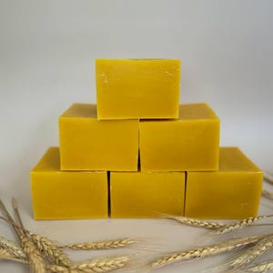 100% reine Bienenwachs-Blöcke | Natürliches Gelbes Bienenwachs für Kerzenherstellung, Seife, Kosmetik, Kunsthandwerk | Masse 1–7 Pfund | Kostenloser Versand für 3+ lbs