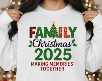 Family Christmas 2025 PNG Matching Holiday Shirt Design | Christmas Crew Pajamas Squad | Funny Xmas Family Sublimation Digital Download