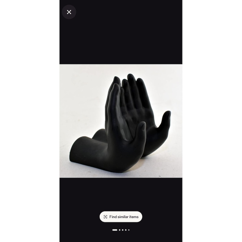 Black Hands Display Easel - Etsy