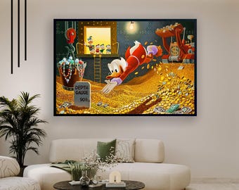Scrooge McDuck Walt Disney Fine Art Rodel Gonzalez Signed Limited