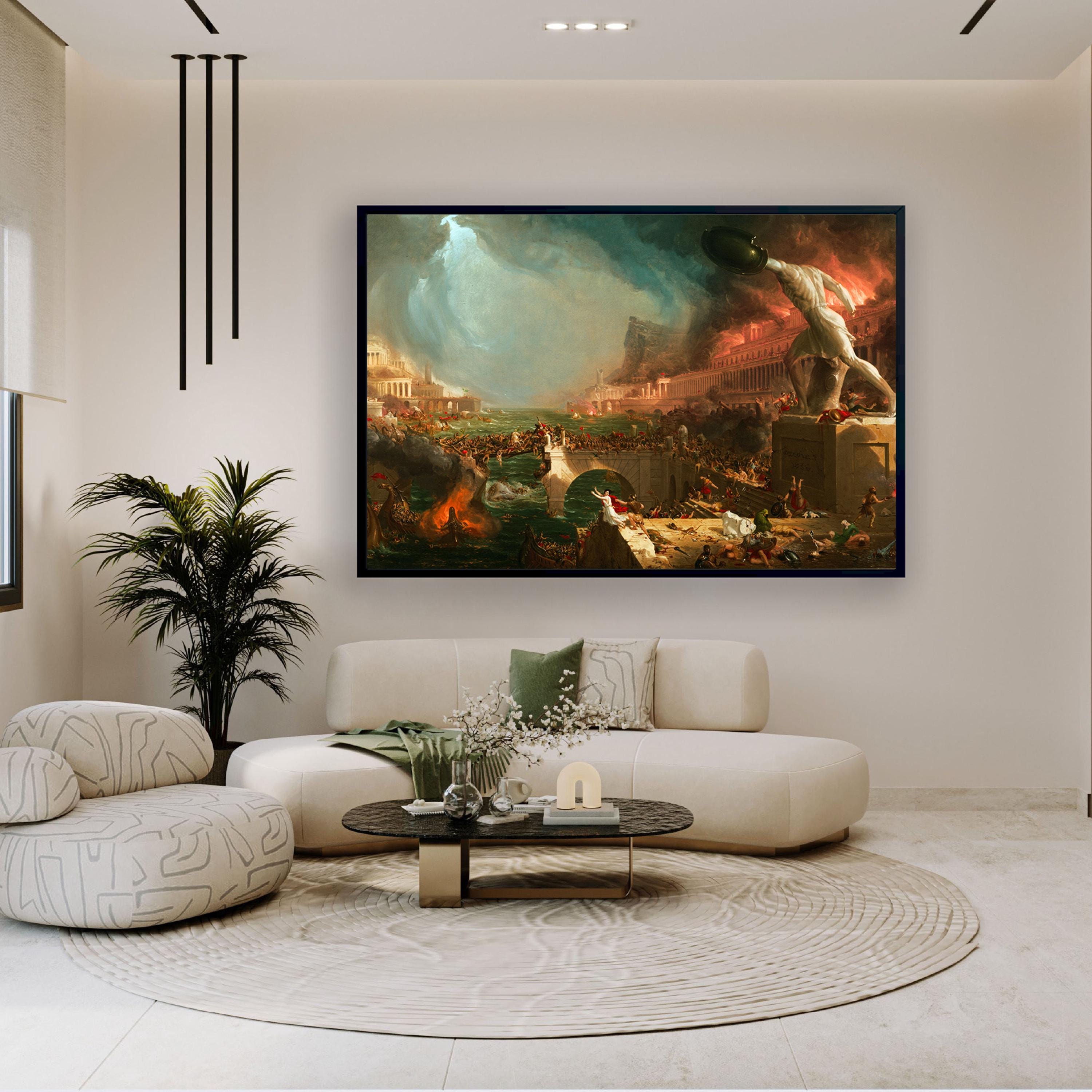 N / A Stampe Decorative su Tela Quadro su Tela per Soggiorno Wall Art Retro Vintage Poster Home Decor 24x32inch (60x80cm