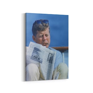 JFK Canvas Print: Kennedy Wall Art,  Ready to Hang.