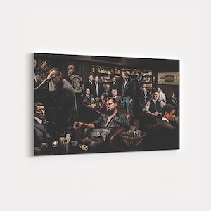 Mafia Film Leinwand: Gangster Legenden, Man Höhle Dekor