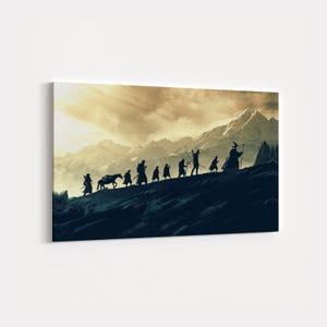Fantasy Movie Canvas Art: Fellowship Decor, Ready to Hang