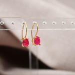 Ruby Stud Earrings