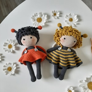 Bee and Ladybug Crochet Pattern Bundle, Bee Amigurumi Crochet Pattern, Ladybug Amigurumi, Easy Crochet Pattern, Baby Crochet Pattern