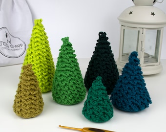 Christmas Tree Crochet Pattern: Eight Sizes, Beginner Friendly (PDF Pattern)